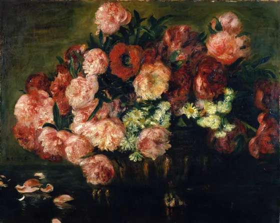 Pivoines dans un vase