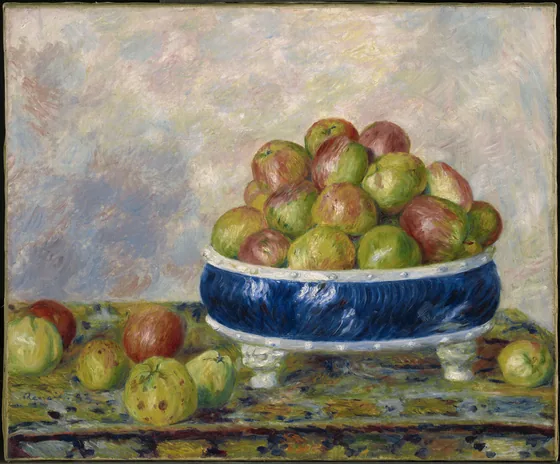 Pommes dans un compotier
