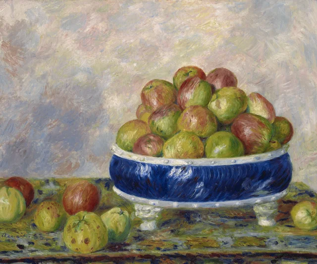 Manzanas en un frutero