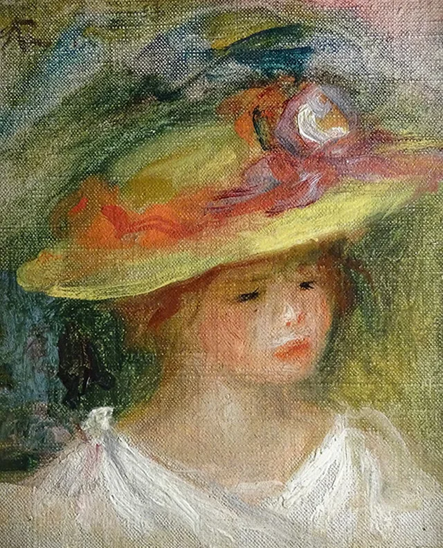 Portrait d’enfant avec chapeau, Pierre-Auguste Renoir