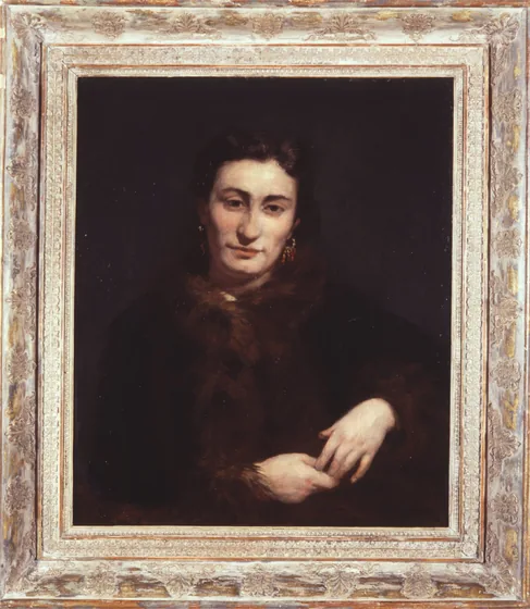 Portrait d'une femme à la fourrure