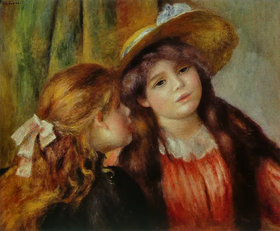 Portrait de deux fillettes