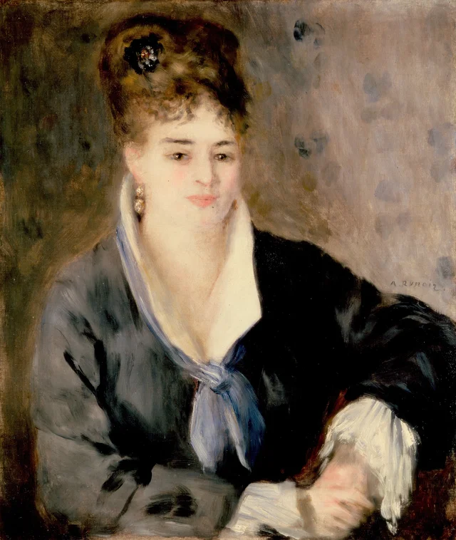 Retrato de mujer de negro