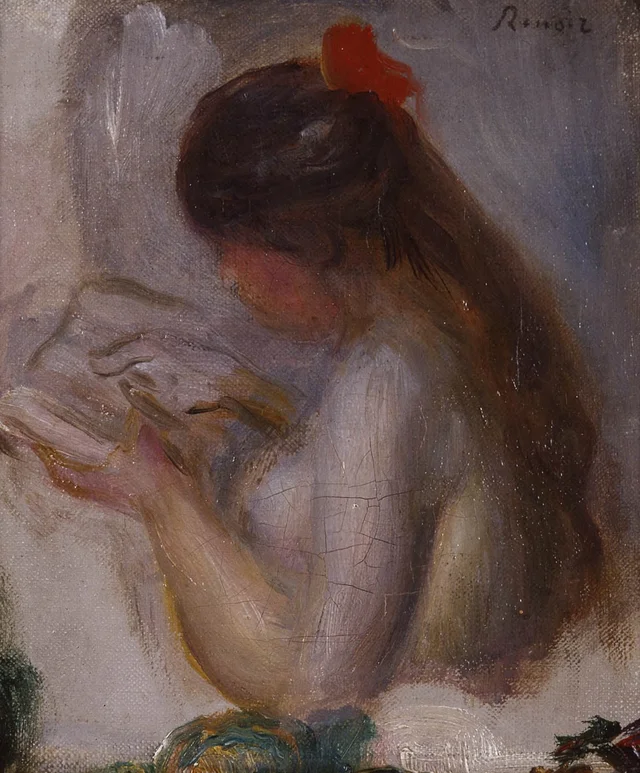 Portrait de jeune fille lisant, Pierre-Auguste Renoir
