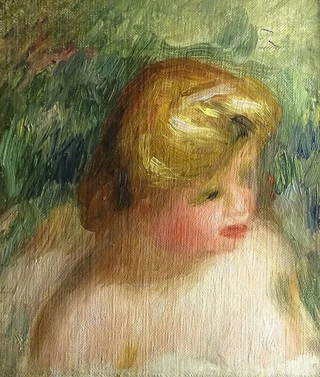 Portrait en buste d’une jeune femme, Pierre-Auguste Renoir