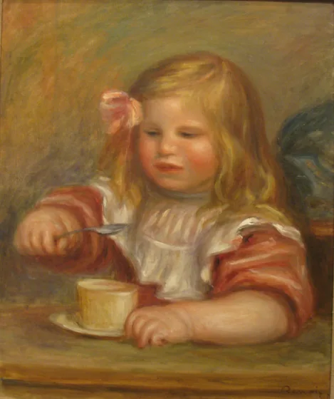 Portrait of Coco Eating His Soup