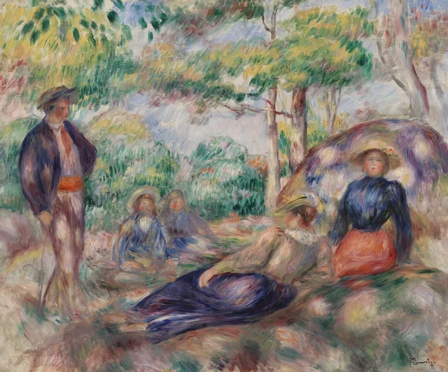El descanso sobre la hierba