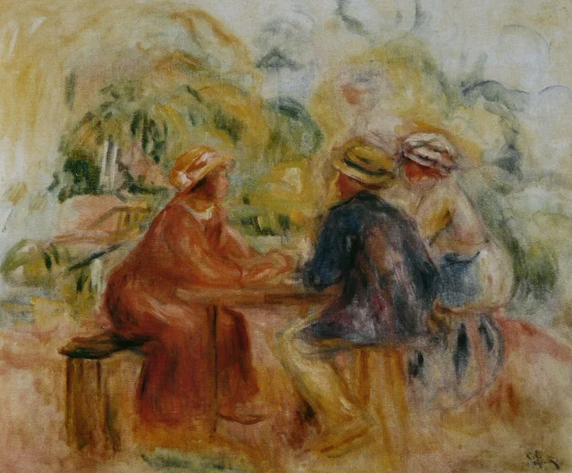 Reunión en el jardín