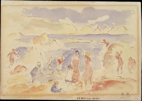 Scène de plage