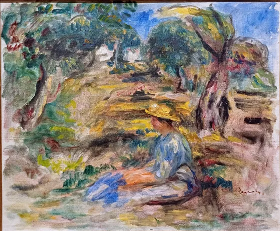 Seated Woman in Blue