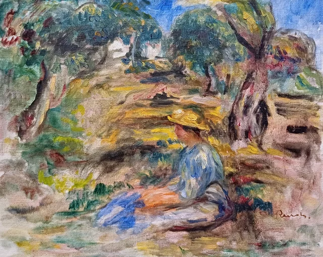 Mujer sentada de azul, Pierre-Auguste Renoir