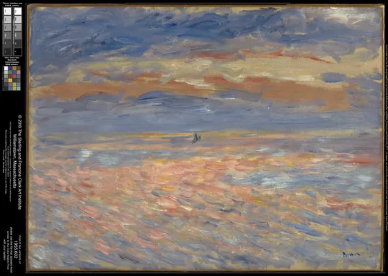 Soleil couchant sur la mer