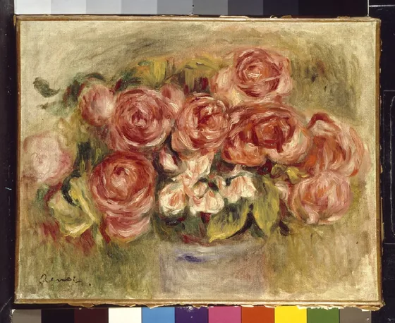Still Life of Roses in a Vase