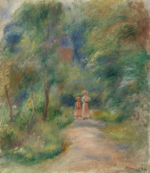 Two Figures on a Path (Deux figures dans un sentier)