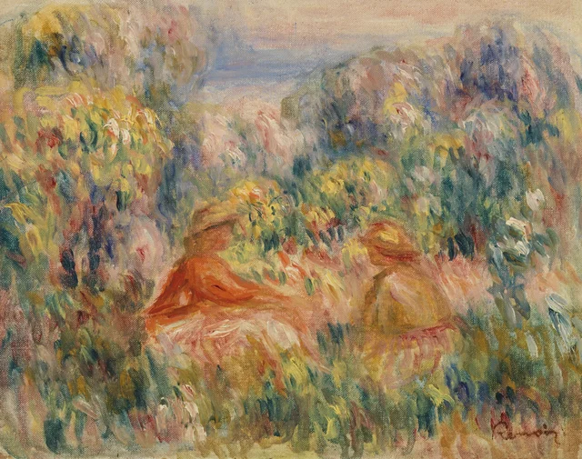 Two Women in a Landscape (Deux femmes dans un paysage), Pierre-Auguste Renoir