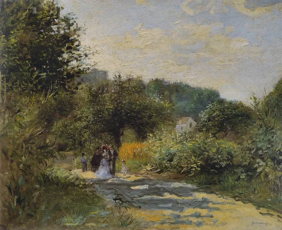 Une route à Louveciennes