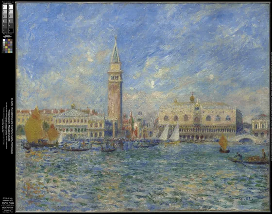 Vue de Venise, le palais des Doges