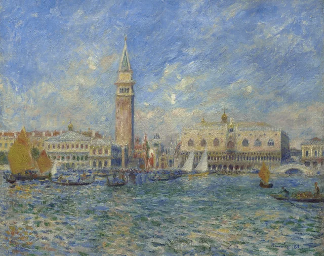 Vista de Venecia, el Palacio Ducal