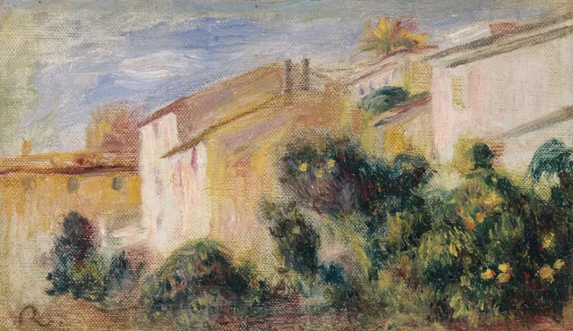 Vue du jardin de la villa, Pierre-Auguste Renoir