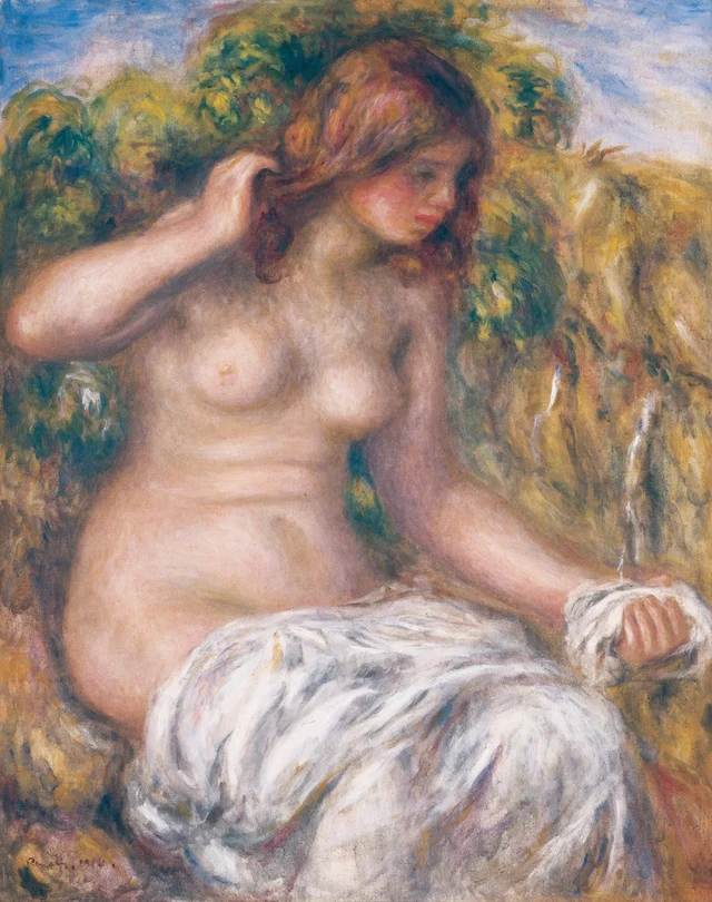 Mulher perto de uma fonte, Pierre-Auguste Renoir