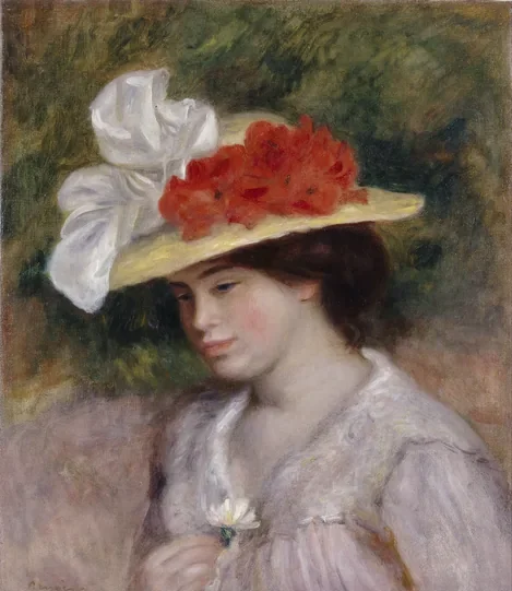 Woman in a Flowered Hat