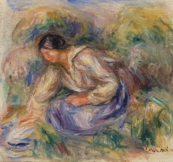 Woman in Blue Skirt (Femme en jupe bleue)