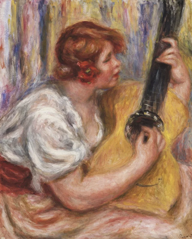 Femme à la guitare, Pierre-Auguste Renoir