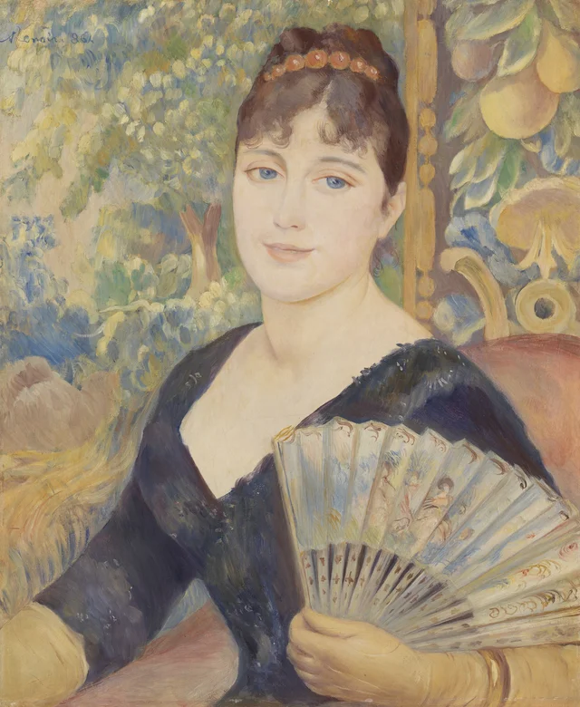 Mujer con abanico