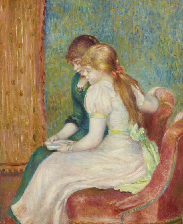 Jóvenes leyendo, Pierre-Auguste Renoir