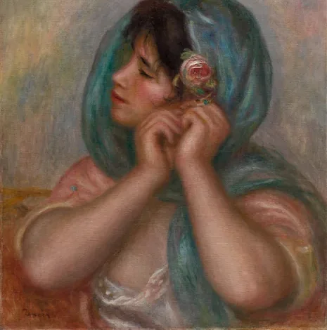 Young Woman Arranging Her Earring