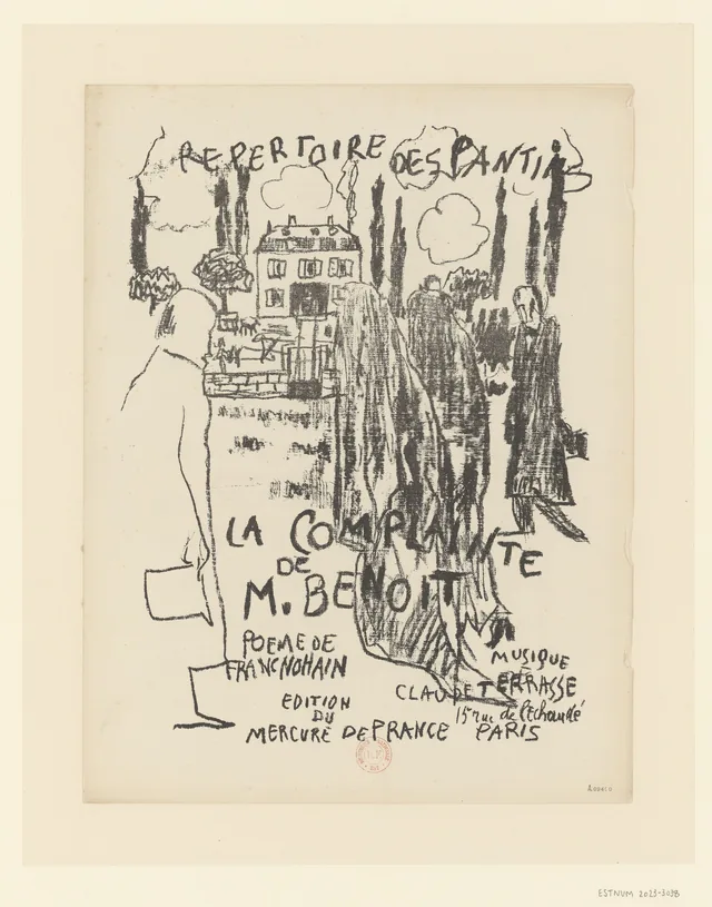La complainte de M. Benoît (Répertoire des Pantins), Pierre Bonnard