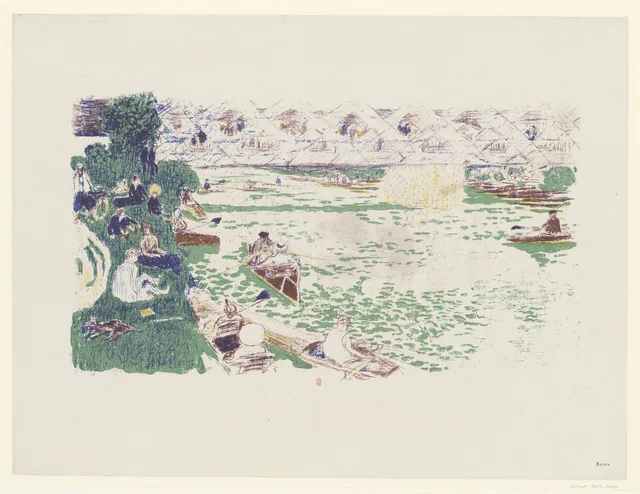 Boating (Second Album of Original Prints), Pierre Bonnard