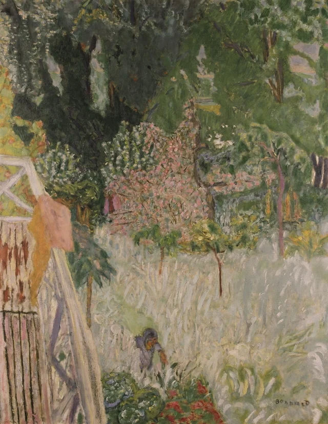 El manzano en flor, Pierre Bonnard