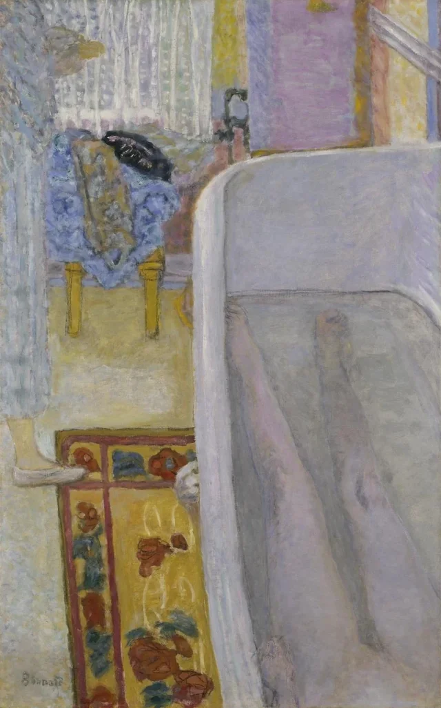 Desnudo en la bañera