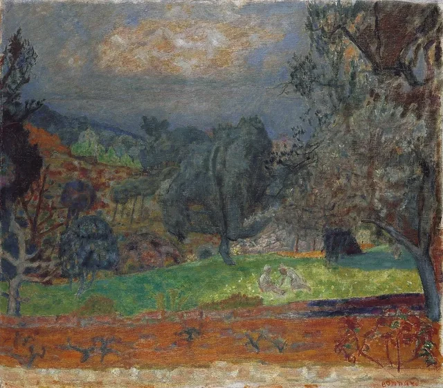 Paysage au soleil couchant. Le Cannet, Pierre Bonnard