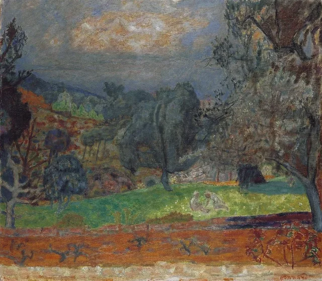 Paisaje al atardecer. Le Cannet, Pierre Bonnard