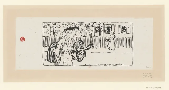 Petites scènes familières : Arcachon qui veut des écopeaux !, Pierre Bonnard