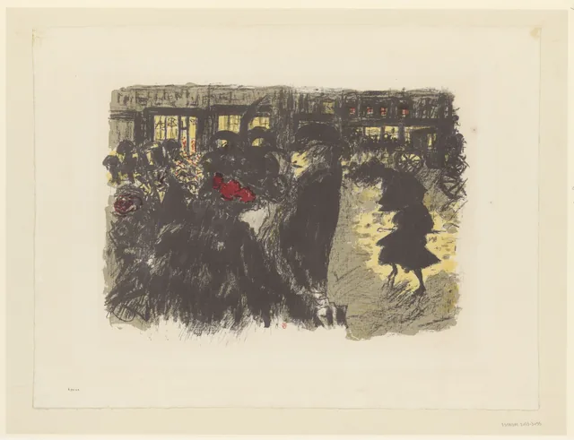 The Square in the Evening (Some Aspects of Parisian Life), Pierre Bonnard