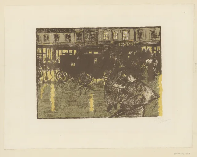 Rue, le soir, sous la pluie (Quelques aspects de la vie de Paris), Pierre Bonnard
