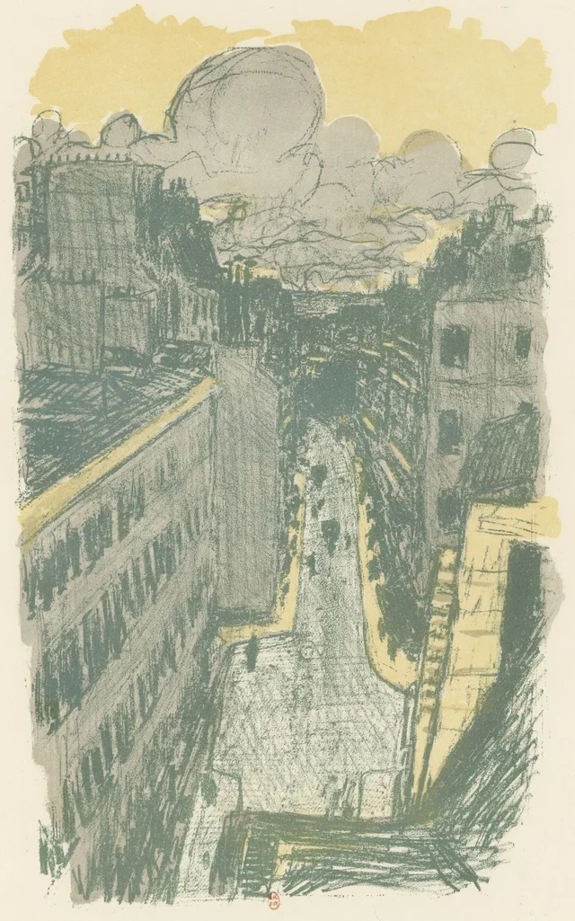 Calle vista desde lo alto (Algunos aspectos de la vida de París)