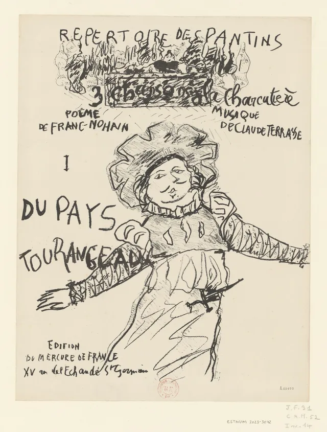 Trois chansons à la charcutière : Du pays tourangeau, Pierre Bonnard