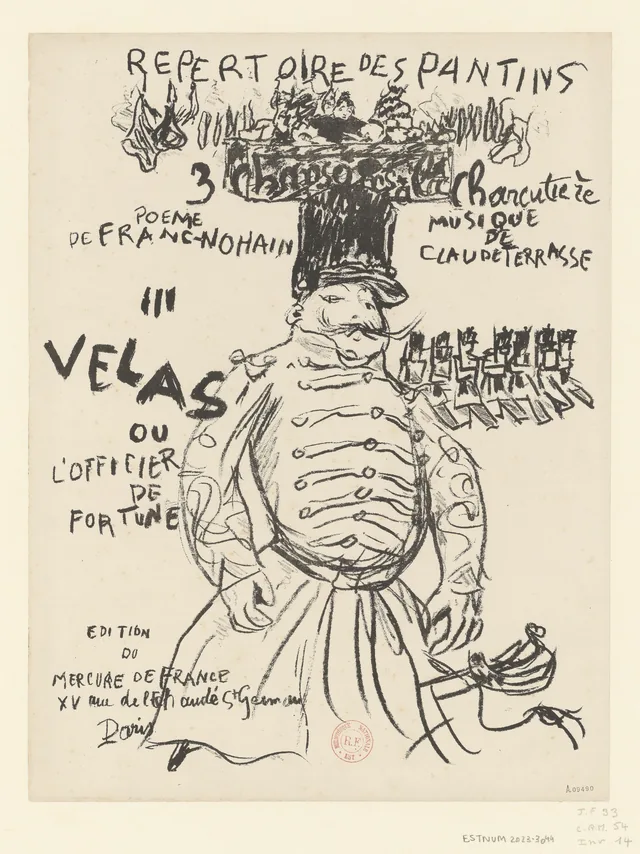 Trois chansons à la charcutière : Velas ou l'officier de fortune, Pierre Bonnard