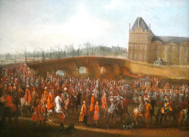 The Ottoman Ambassador Mehemet Effendi Leaving his Audience with the King, 21 March 1721, Pierre-Denis Martin