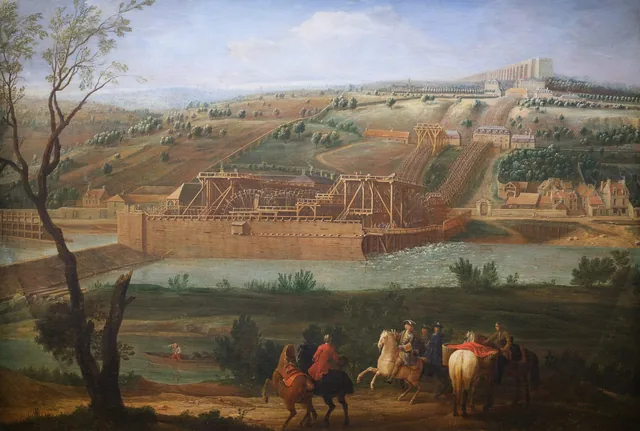 View of the Machine and Aqueduct of Marly, Pierre-Denis Martin