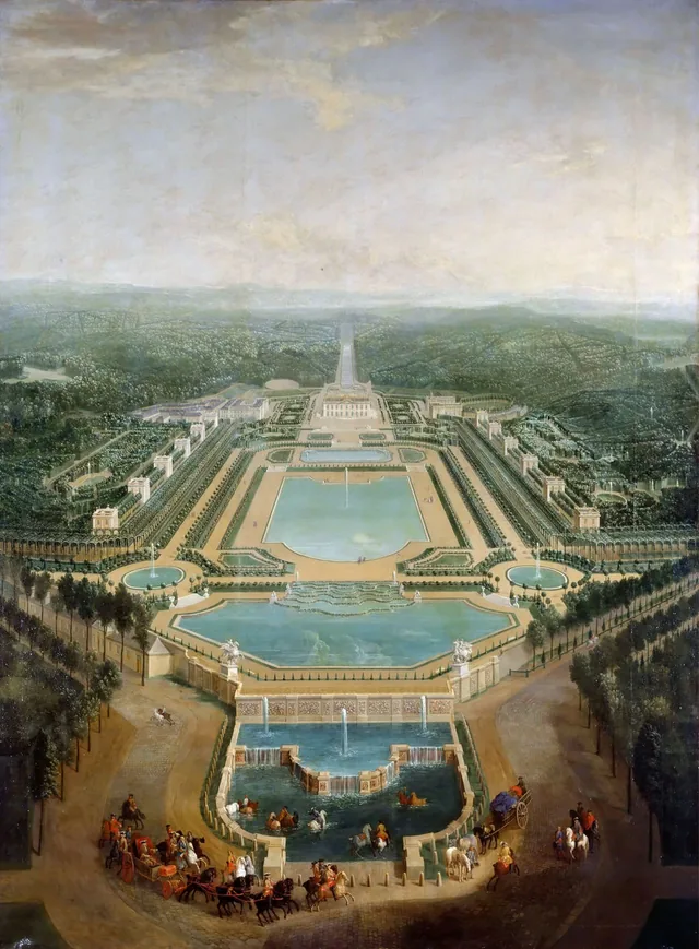 General View of the Château and Gardens of Marly, c. 1724, Pierre-Denis Martin