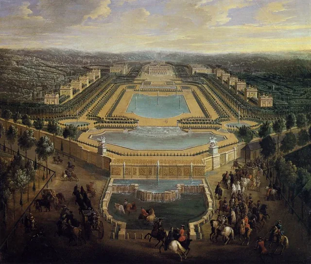 General View of the Château and Pavilions of Marly, Pierre-Denis Martin