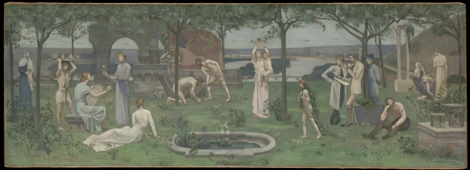 Inter artes et naturam (Between Art and Nature), Pierre Puvis de Chavannes