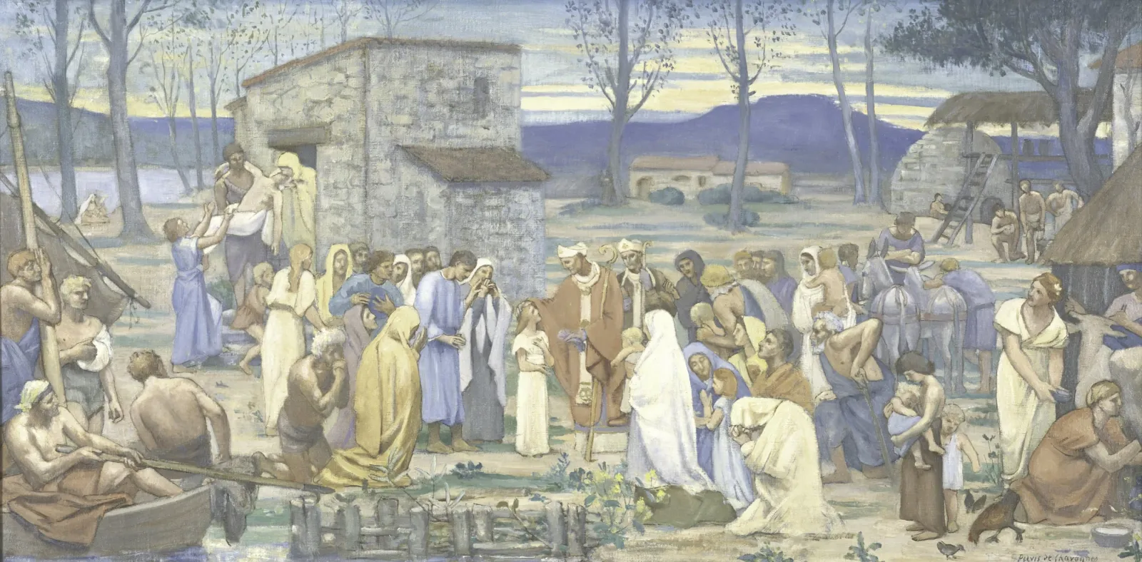 The Childhood of Saint Genevieve, Pierre Puvis de Chavannes