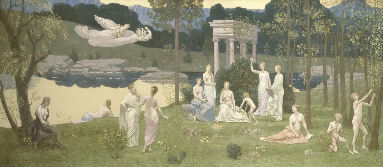 The Sacred Grove, Beloved of the Arts and the Muses, Pierre Puvis de Chavannes