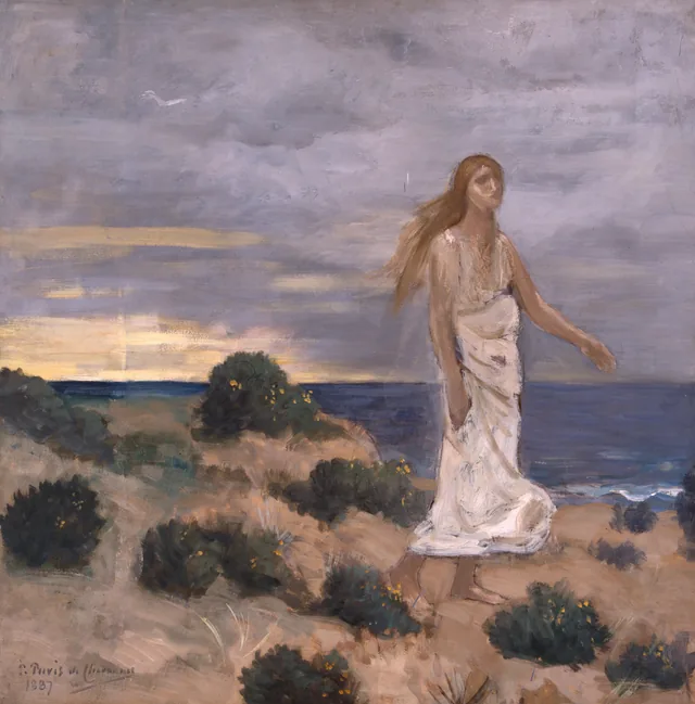 Woman on the Beach, Pierre Puvis de Chavannes